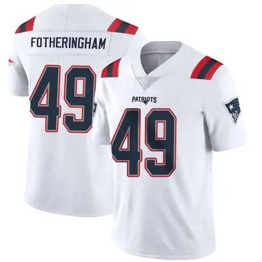 Cole Fotheringham Men's Limited White New England Patriots Vapor Untouchable Jersey