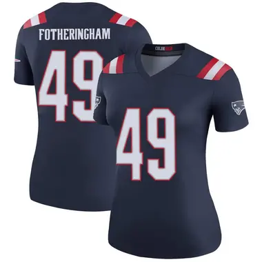 Cole Fotheringham Women's Legend Navy New England Patriots Color Rush Jersey