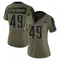 Cole Fotheringham Women's Limited Olive New England Patriots 2021 Salute To Service Jersey
