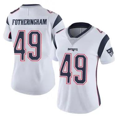 Cole Fotheringham Women's Limited White New England Patriots Vapor Untouchable Jersey