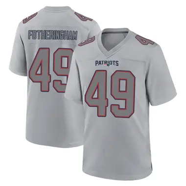 Cole Fotheringham Youth Game New England Patriots Silver Atmosphere Fashion Jersey