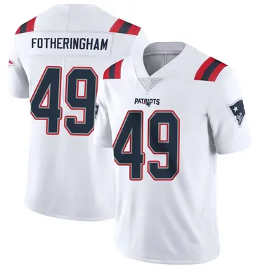Cole Fotheringham Youth Limited White New England Patriots Vapor Untouchable Jersey