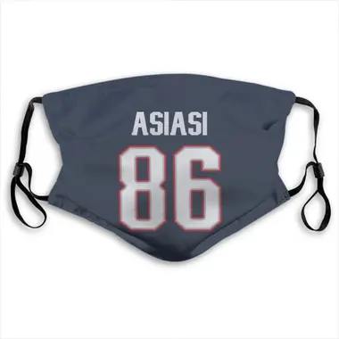 Devin Asiasi Name & Number Navy New England Patriots Face Mask