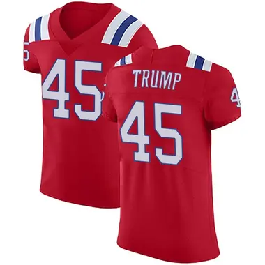 Donald Trump Men's Elite Red New England Patriots Vapor Untouchable Alternate Jersey