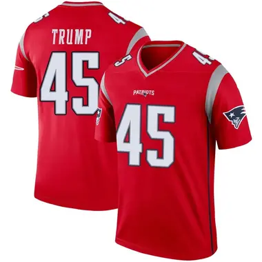 Donald Trump Men's Legend Red New England Patriots Inverted Jersey