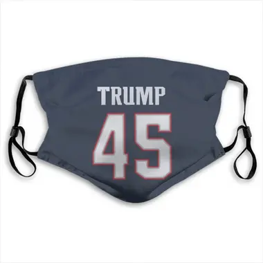 Donald Trump Name & Number Navy New England Patriots Face Mask