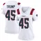 Donald Trump Women's Game White New England Patriots Jersey
