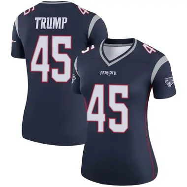 Donald Trump Women's Legend Navy New England Patriots Jersey