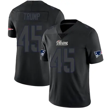 Donald Trump Youth Limited Black Impact New England Patriots Jersey