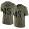 Donald Trump Youth Limited Olive New England Patriots 2022 Salute To Service Jersey