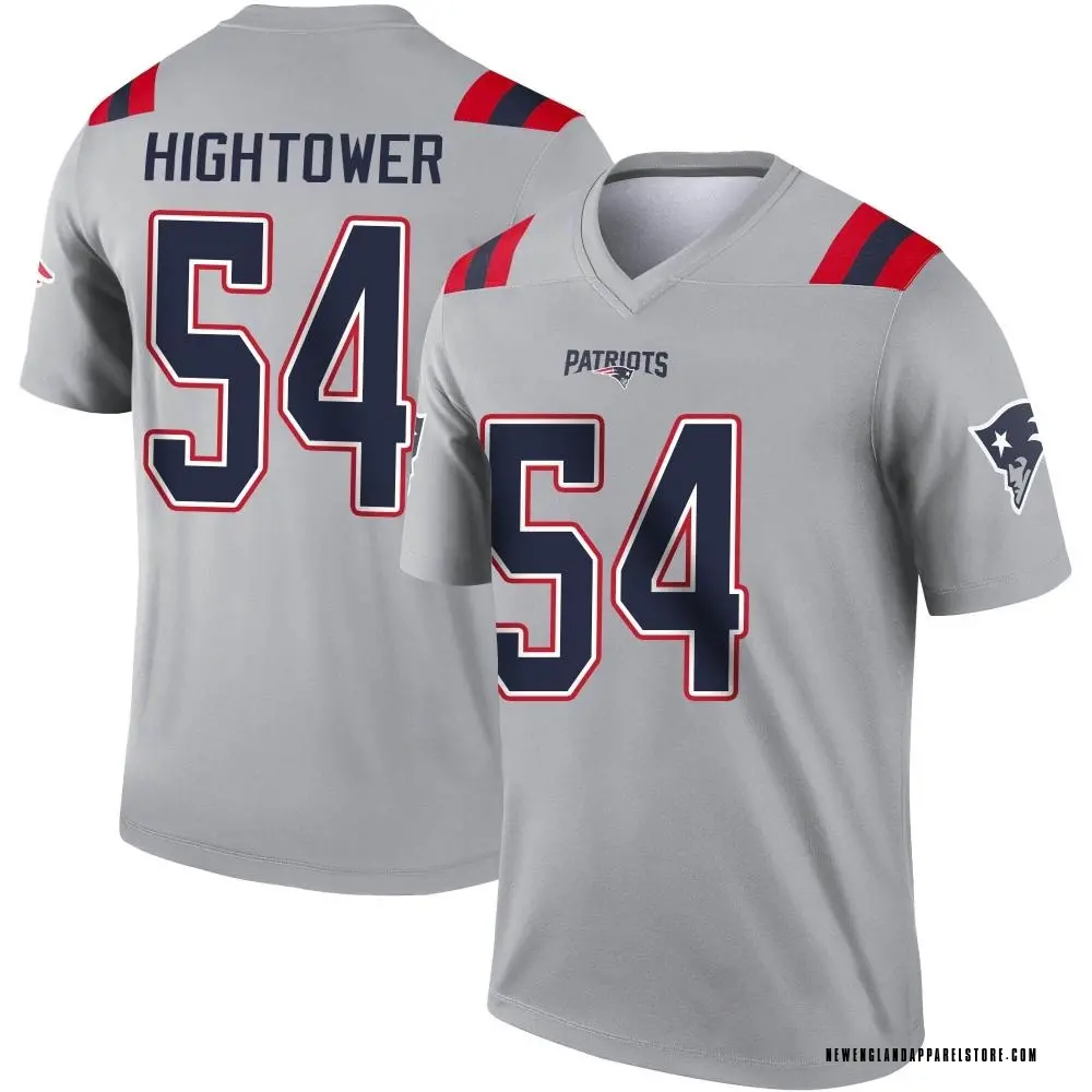 Dont'a Hightower Men's Legend Gray New England Patriots Inverted Jersey