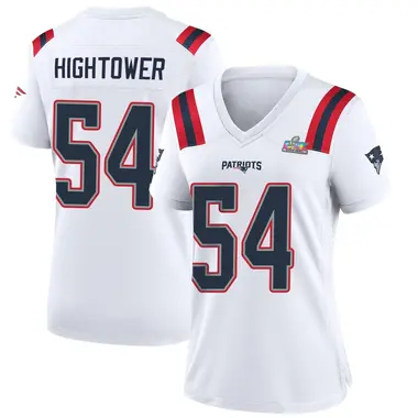 Dont'a Hightower Women's Game White New England Patriots Super Bowl LX Patch Jersey