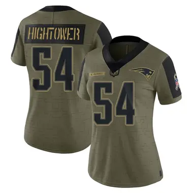 Dont'a Hightower Women's Limited Olive New England Patriots 2021 Salute To Service Jersey