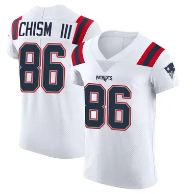 Efton Chism III Men's Elite White New England Patriots Vapor Untouchable Jersey