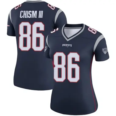 Efton Chism III Women's Legend Navy New England Patriots Jersey