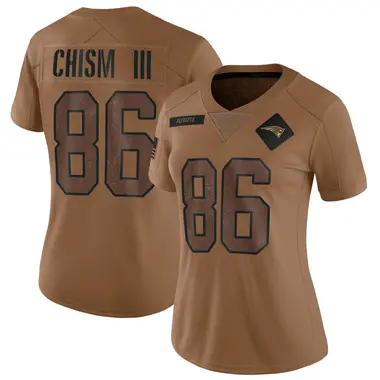 Efton Chism III Women's Limited Brown New England Patriots 2023 Salute To Service Jersey