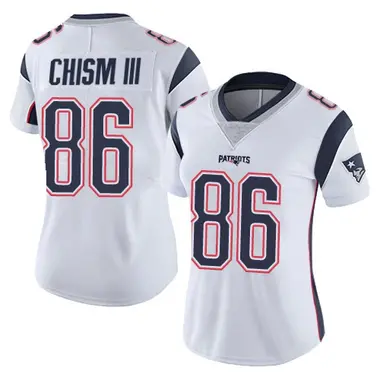Efton Chism III Women's Limited White New England Patriots Vapor Untouchable Jersey