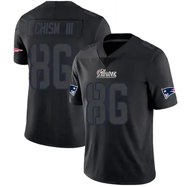 Efton Chism III Youth Limited Black Impact New England Patriots Jersey