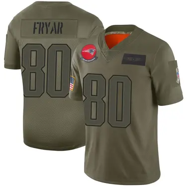 Irving Fryar Men's Limited Camo New England Patriots 2019 Salute to Service Jersey