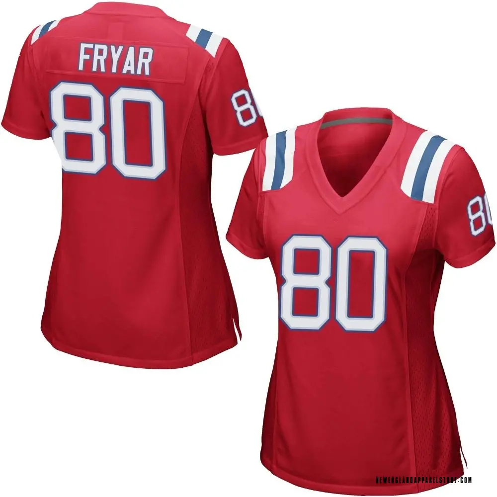 Irving Fryar Women's Game Red New England Patriots Alternate Jersey