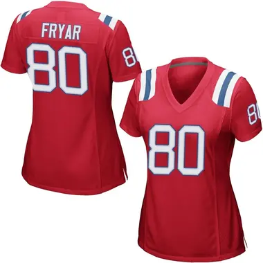 Irving Fryar Women's Game Red New England Patriots Alternate Jersey