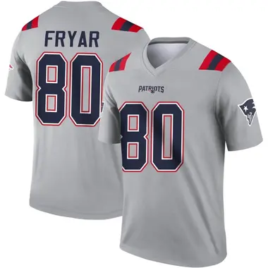 Irving Fryar Youth Legend Gray New England Patriots Inverted Jersey