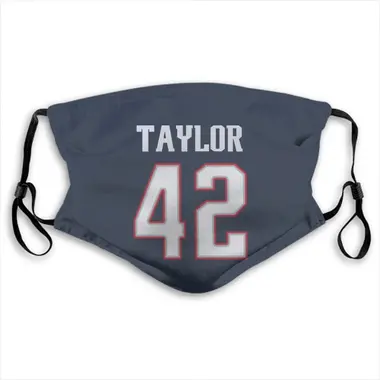 J.J. Taylor Name & Number Navy New England Patriots Face Mask