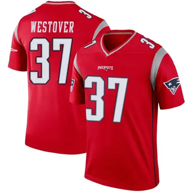 Jack Westover Men's Legend Red New England Patriots Inverted Jersey
