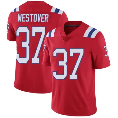 Jack Westover Men's Limited Red New England Patriots Vapor Untouchable Alternate Jersey