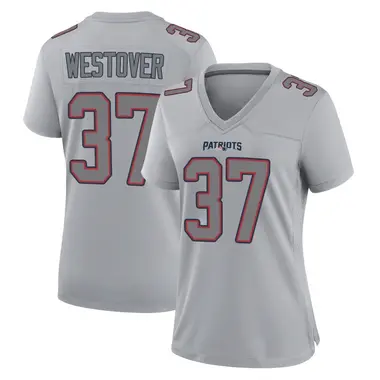 Jack Westover Women's Game New England Patriots Silver Atmosphere Fashion Jersey