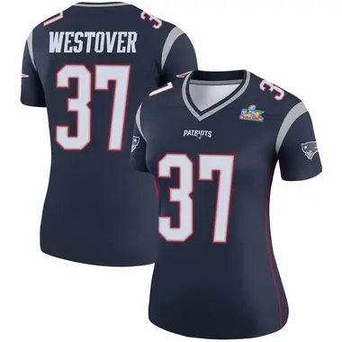 Jack Westover Women's Legend Navy New England Patriots Super Bowl LX Patch Jersey