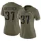 Jack Westover Women's Limited Olive New England Patriots 2022 Salute To Service Jersey