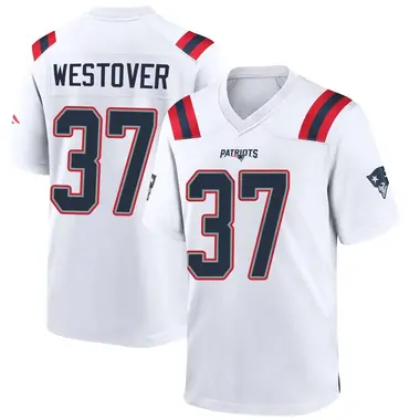 Jack Westover Youth Game White New England Patriots Jersey