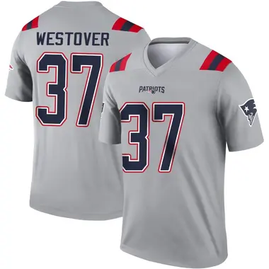 Jack Westover Youth Legend Gray New England Patriots Inverted Jersey