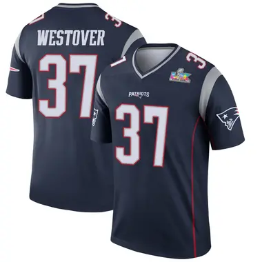 Jack Westover Youth Legend Navy New England Patriots Super Bowl LX Patch Jersey