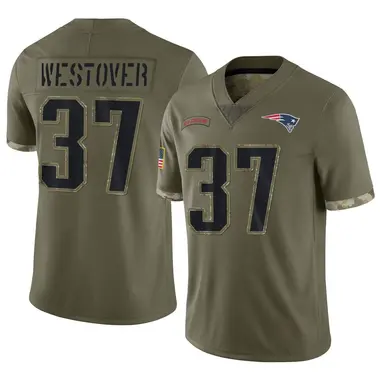 Jack Westover Youth Limited Olive New England Patriots 2022 Salute To Service Jersey