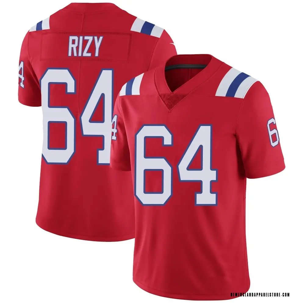 Jacob Rizy Men's Limited Red New England Patriots Vapor Untouchable Alternate Jersey