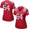 Jacob Rizy Women's Game Red New England Patriots Alternate Jersey