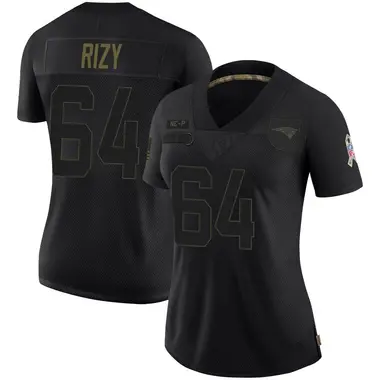 Jacob Rizy Women's Limited Black New England Patriots 2020 Salute To Service Jersey