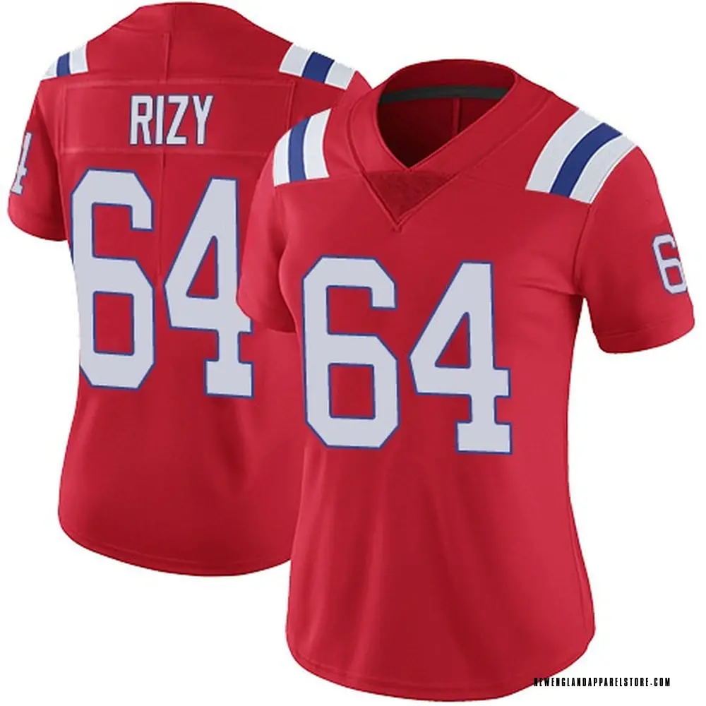 Jacob Rizy Women's Limited Red New England Patriots Vapor Untouchable Alternate Jersey