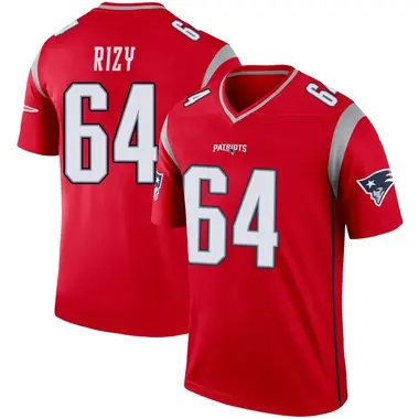 Jacob Rizy Youth Legend Red New England Patriots Inverted Jersey
