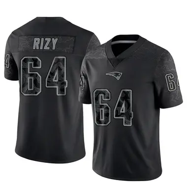 Jacob Rizy Youth Limited Black New England Patriots Reflective Jersey