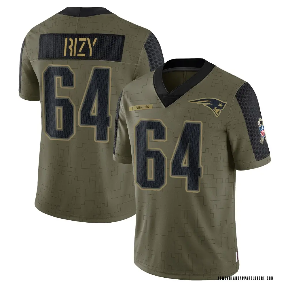 Jacob Rizy Youth Limited Olive New England Patriots 2021 Salute To Service Jersey