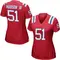 James Hudson III Women's Game Red New England Patriots Alternate Jersey
