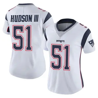 James Hudson III Women's Limited White New England Patriots Vapor Untouchable Jersey