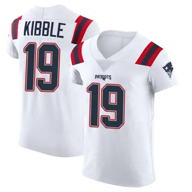 Jimmy Kibble Men's Elite White New England Patriots Vapor Untouchable Jersey