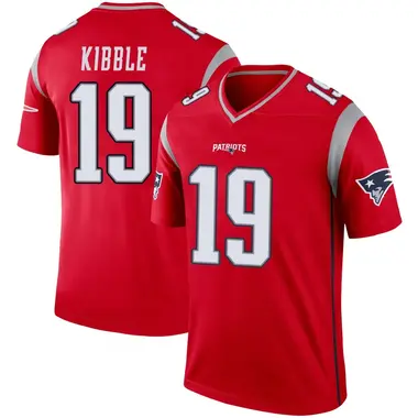 Jimmy Kibble Men's Legend Red New England Patriots Inverted Jersey