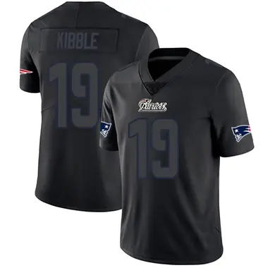 Jimmy Kibble Men's Limited Black Impact New England Patriots Jersey