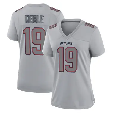 Jimmy Kibble Women's Game New England Patriots Silver Atmosphere Fashion Jersey