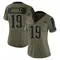Jimmy Kibble Women's Limited Olive New England Patriots 2021 Salute To Service Jersey